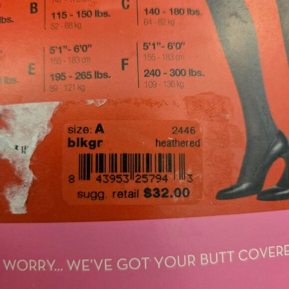 Spanx Tight End Tights Heathered Contrast Black Gray Shapewear Two Tone A NWT - Picture 6 of 9